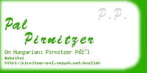 pal pirnitzer business card